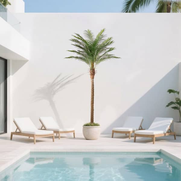 Vitalismo 9 ft. Green Plant 108 in. Artificial Phoenix Palm Tree