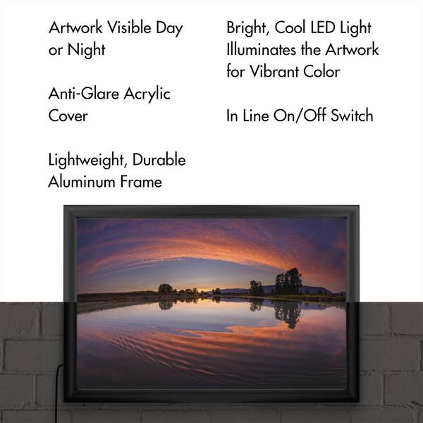 Trademark Fine Art Framed 16-in H x 24-in W Cityscape Print on Canvas | IC01825-B1624LED