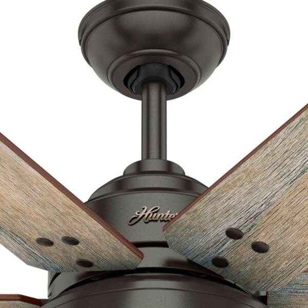 Hunter Warrant 70 In Led Indoor Noble Bronze Ceiling Fan With Light And Wall Switch 59397 The Home Depot Hunter Warrant 70 In Led Indoor Noble, Hunter 70 Inch Ceiling Fan