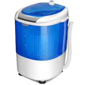 5.5 lbs. 0.6 cu. ft. Top Load Washer Portable Mini Compact Washing Machine in Blue Dryer Gravity Drain