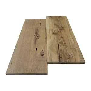 1 in. x 6 in. x 6 ft. Rustic White Oak S4S Hardwood Board (2-Pack)