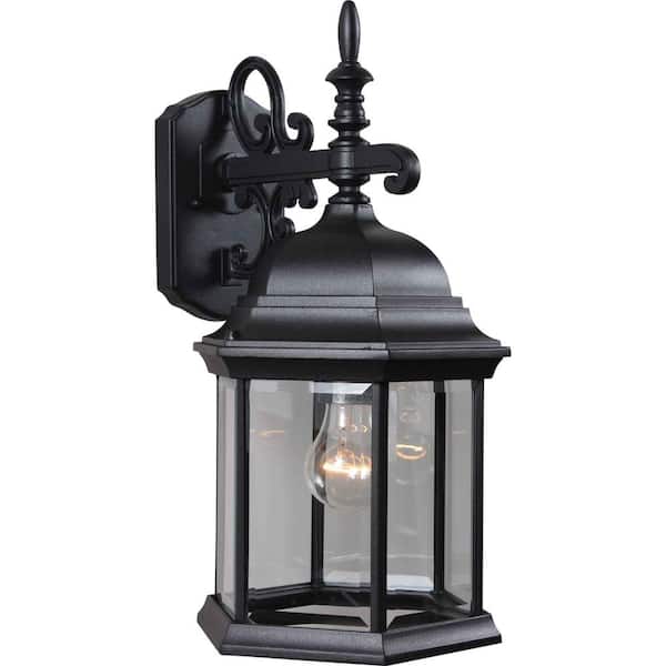 Volume Lighting 1-Light Black Outdoor Wall Sconce