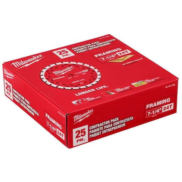 Milwaukee 7-1/4 in. x 24-Tooth Tungsten Carbide Framing