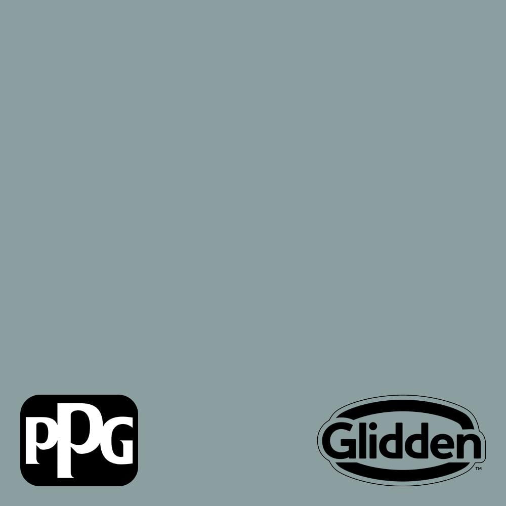 Glidden 8 oz. PPG10345 Aqua Smoke Satin Interior Paint Sample PPG1034