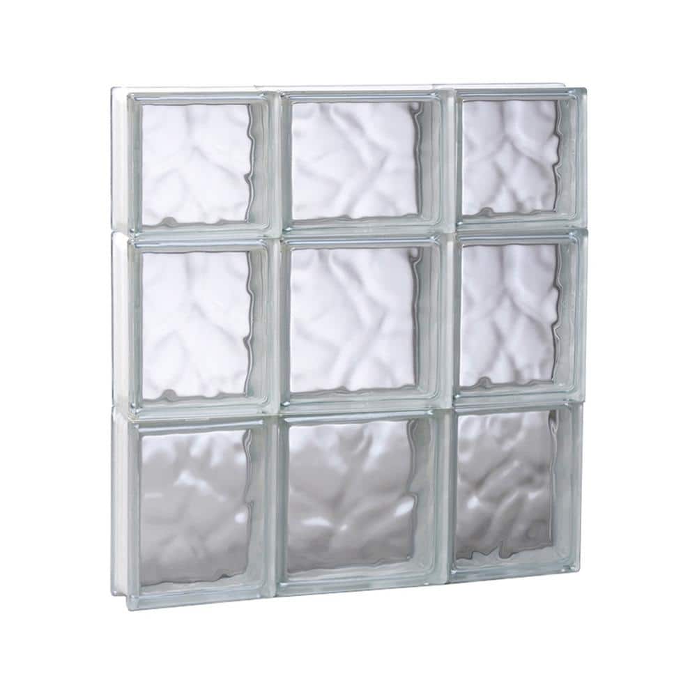 19.25 in. x 21.25 in. x 3.125 in. Frameless Non-Vented Wave Pattern Glass Block Window price history on PriceWatchPro