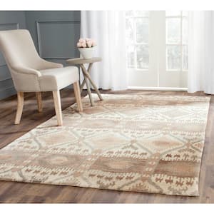 Wyndham Natural/Multi 9 ft. x 12 ft. Tribal Geometric Area Rug