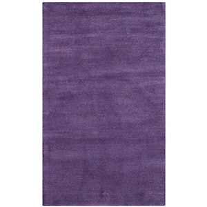Himalaya Purple Doormat 2 ft. x 4 ft. Solid Area Rug