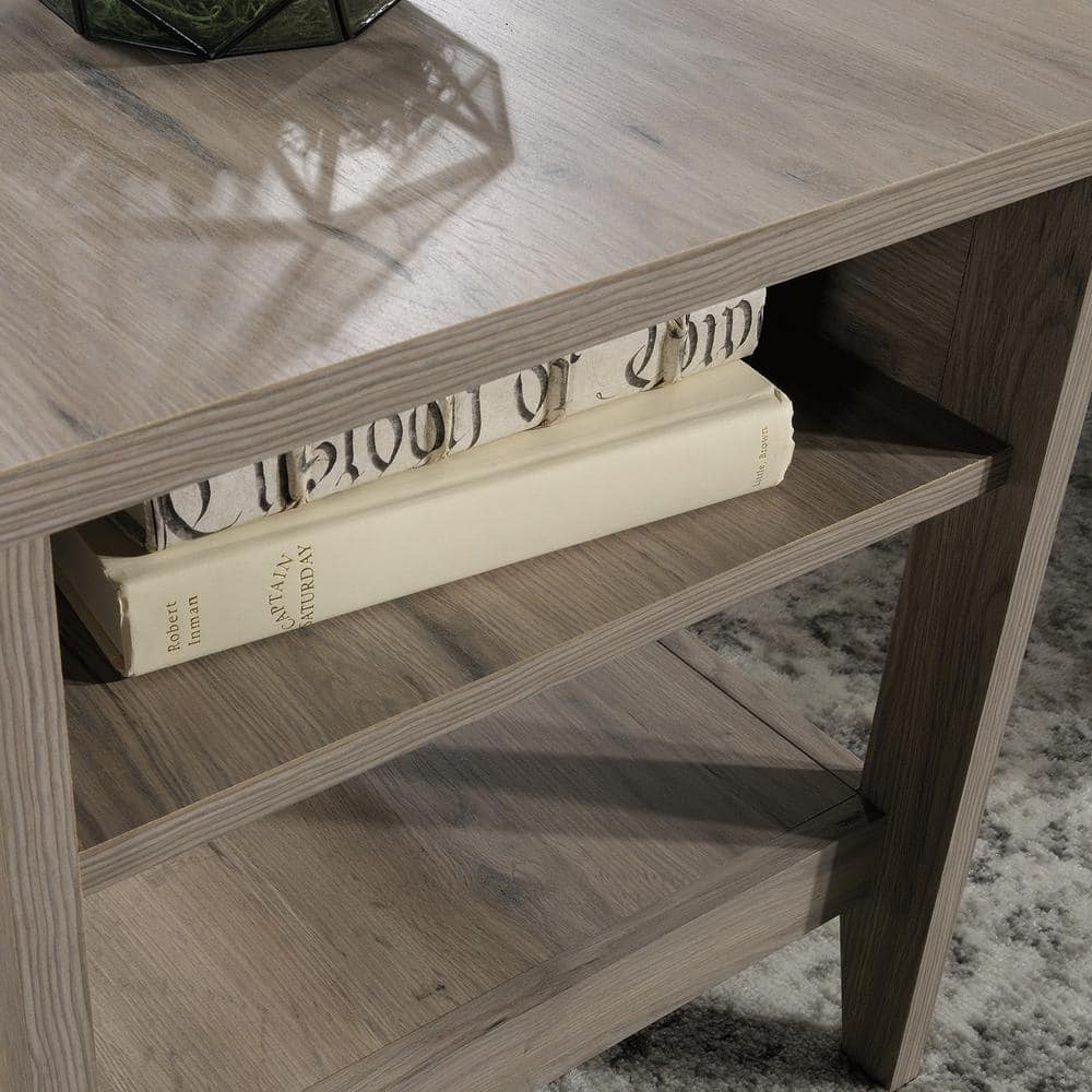 Laurel Oak Lift-Top Coffee Table with Storage and Metal Handle