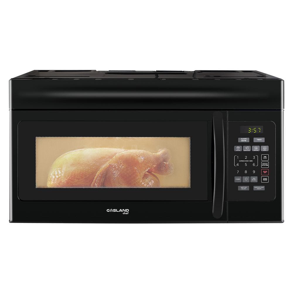 GASLAND Chef 30 in. 1.6 cu. ft. Over the Range Microwave Oven in Black (1000-Watt)