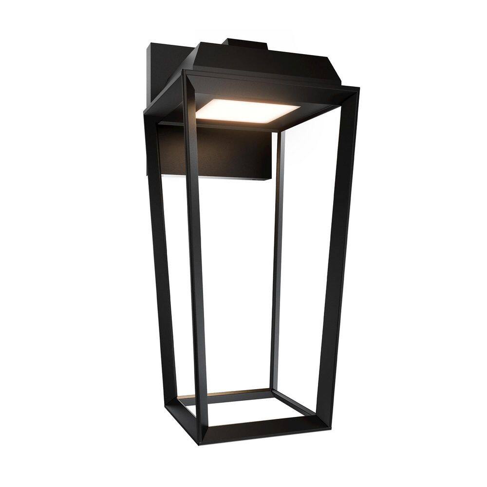 Levee 25 in. 1-Light Black Wall Sconce Stainless Steel with Glass Diffuser Integrated LED 3000K price history on PriceWatchPro