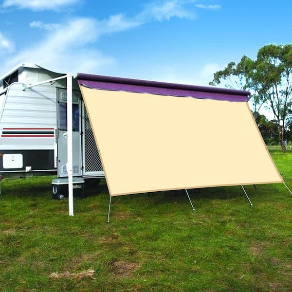 Shatex 8 ft. x 10 ft. RV Awning Privacy Screen Shade Panel Kit 