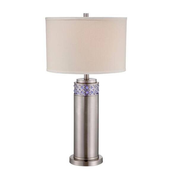 Illumine Designer 30.5 in. Stainless Steel CFL/LED Table Lamp