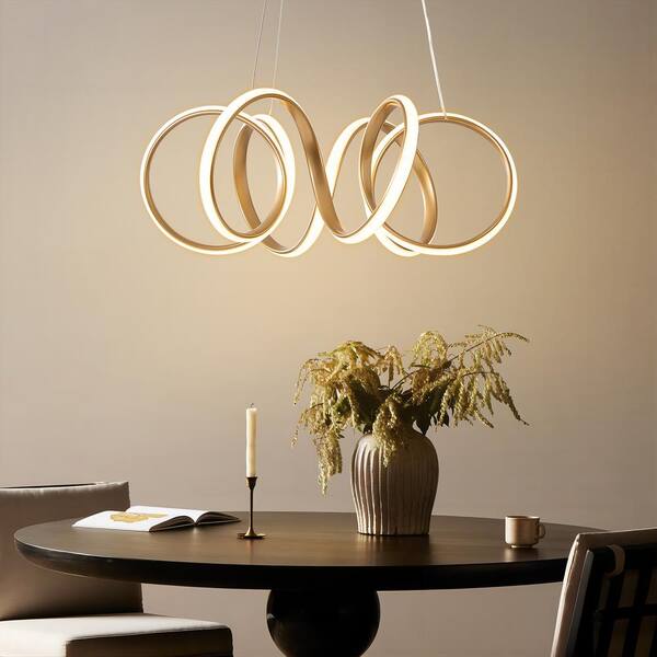 Rennnsan Chase 1-Light Dimmable Integrated LED Gold Contemporary