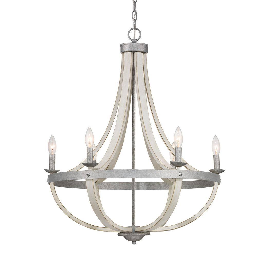 galvanized chandelier