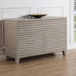 Lily Greige Gray Wood 54 in. Sideboard Server