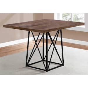 Danielle Black Wood 36 in Pedestal Dining Table (Seats 4)