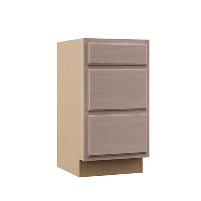 Hampton Unfinished Beech Recessed Panel Stock Assembled Drawer Base Kitchen Cabinet (18 in. x 34.5 in. x 24 in.)