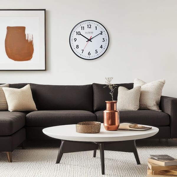 La Crosse Clock 19 in. Commercial Silent Quartz Analog Wall Clock