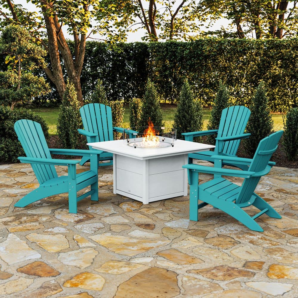 POLYWOOD Grant Park 5-Piece Plastic Adirondack Conversation