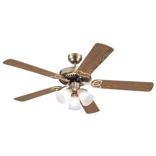 Westinghouse Vintage 52 in. Antique Brass Ceiling Fan-DISCONTINUED