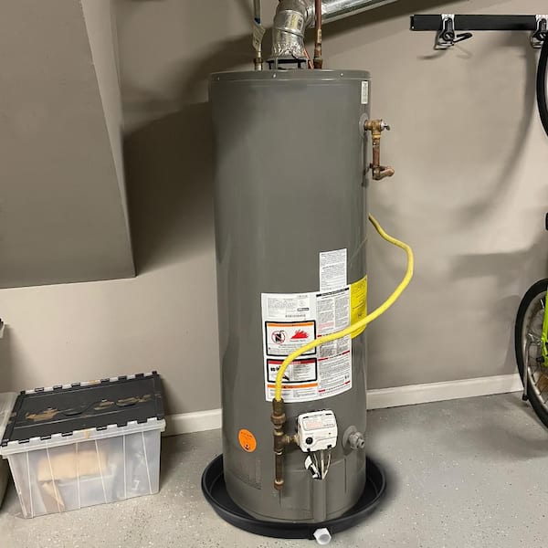 gas water water heater leak pan