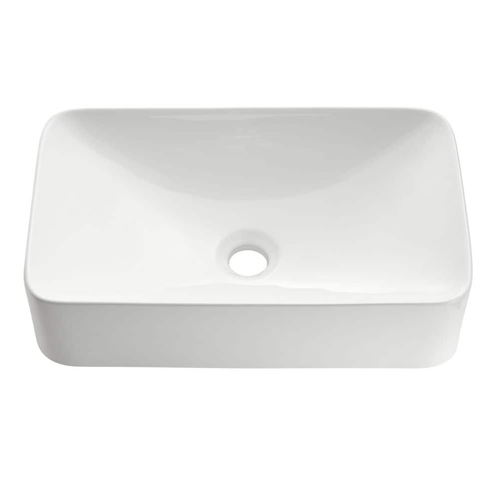ANZZI Aria Series 18.88 in. Vessel Bathroom Sink 11.88 in. in