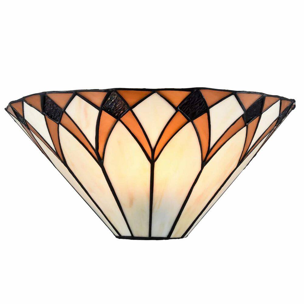 9.53 in. 1 light Brown Modern Wall Sconce with Glass Shade price history on PriceWatchPro