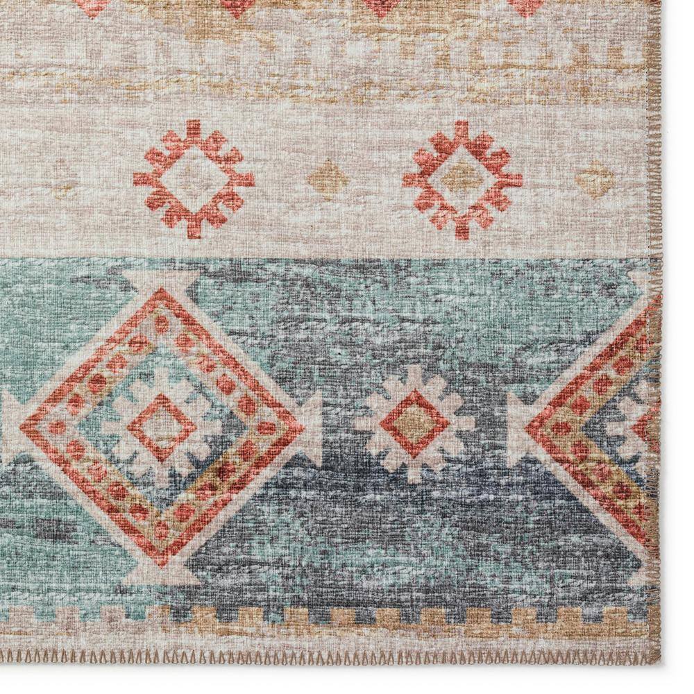 Yuma Desert Multicolor Chenille Rectangular Washable Area Rug