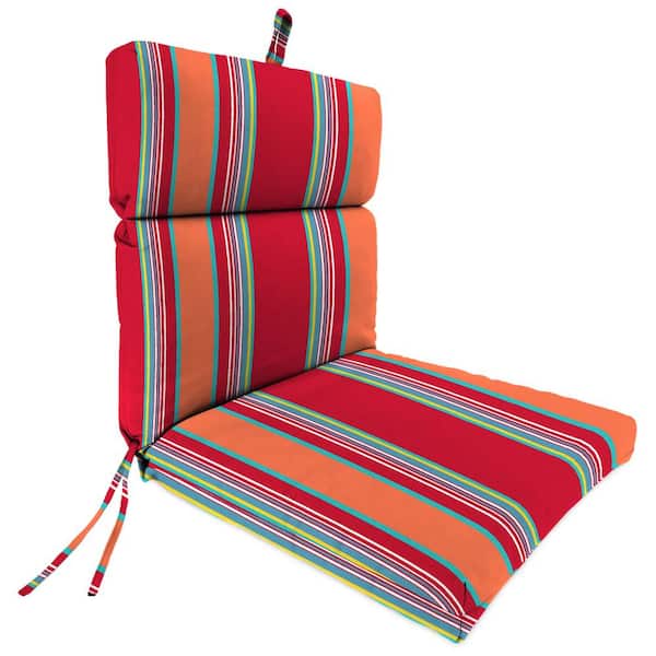 Jordan Manufacturing 44 in. L x 22 in. W x 4 in. T Outdoor Chair Cushion in Mulberry Red