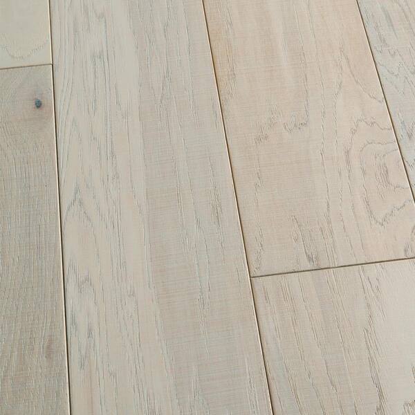 Malibu Wide Plank Take Home Sample - Granada Hickory Click Lock Wire Brushed Engineered Hardwood Flooring - 6.5 in. Wide x 7 in. Length
