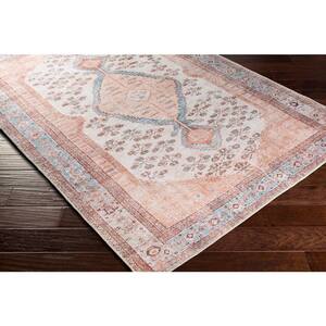 Elena Blush 7 ft. 10 in. x 10 ft. 2 in. Machine-Washable Area Rug
