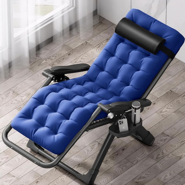 BOZTIY Folding Zero Gravity Metal Frame Recliner Outdoor Lounge