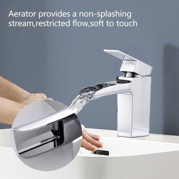 TopCraft Waterfall Modern Luxurious Single Handle Single Hole