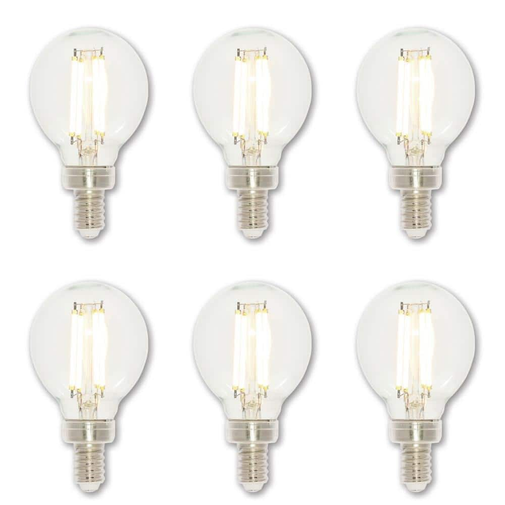 Westinghouse 60-Watt Equivalent G16-1/2 Dimmable Clear Edison Filament ...