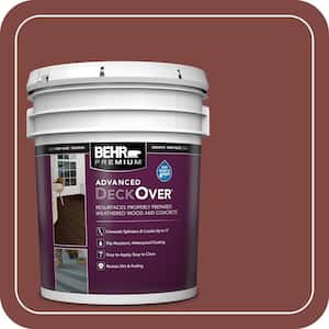 5 gal. #SC-112 Barn Red Smooth Solid Color Exterior Wood and Concrete Coating