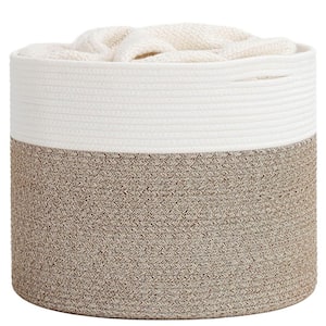 Mele Cotton Rope Basket 15.8 in. x 15.8 in. x 13.8 in.