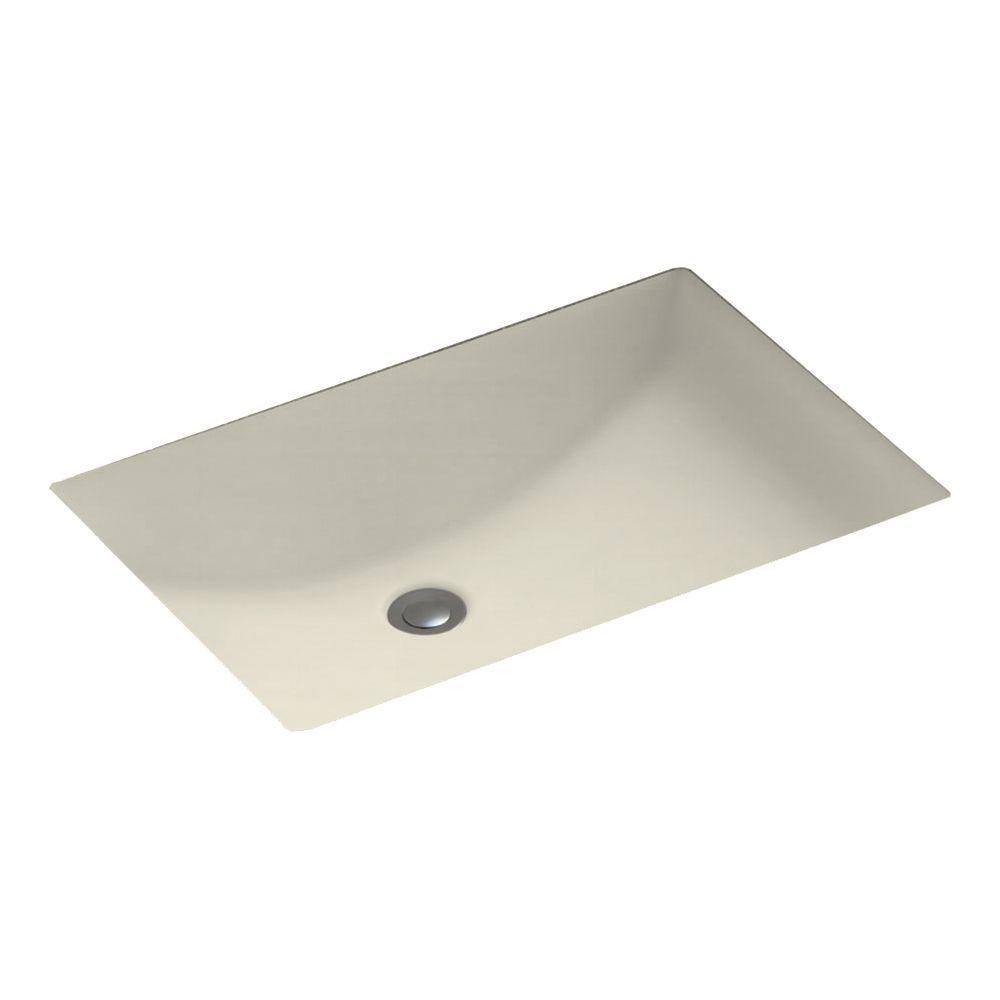 Swan Contour Undermount Bathroom Sink In Bone Uc01913037 The Home Depot