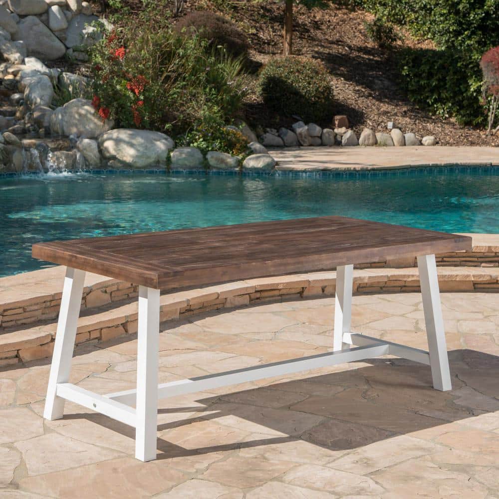 Carlisle Dark Brown Sandblast Wood Outdoor Patio Dining Table price history on PriceWatchPro