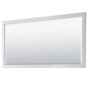 Daria 70 in. W x 36 in. H Framed Rectangular Bathroom Vanity Mirror in White
