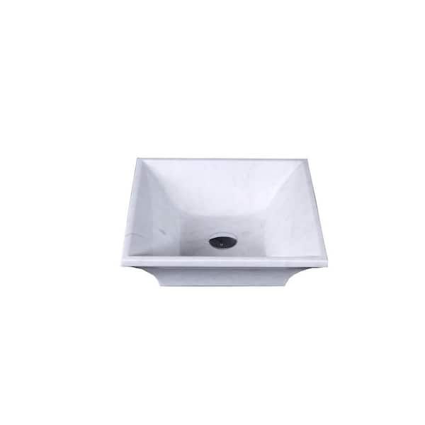 Virtu USA Damon Vessel Sink in White