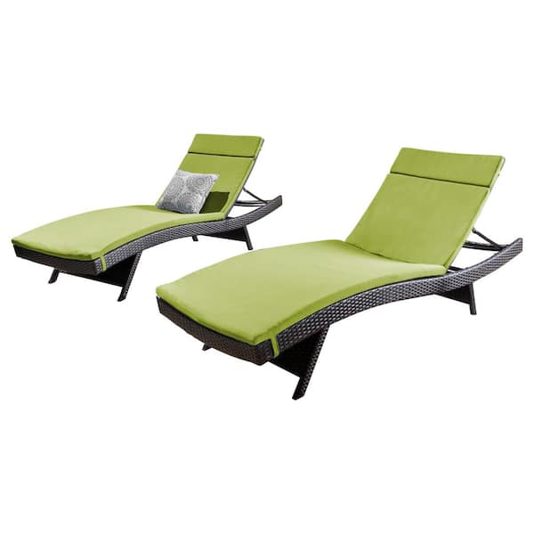 Lime green best sale chaise lounge cushions