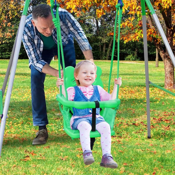 YOFE Green Playground Indoor/Outdoor Playset Full Bucket Baby