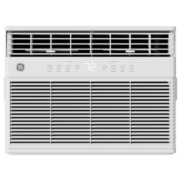 8,000 BTU 115 Volt Window Air Conditioner Cools up to 350 sq. ft. with Heater, Remote in White, WiFi, Heat Pump, Estar