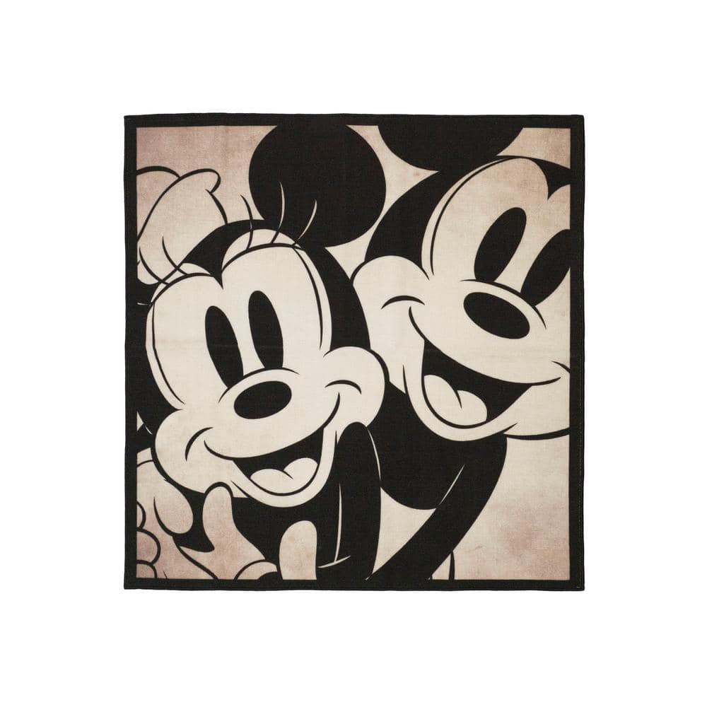 Vinilo Mickey y Minnie agujero rodapié