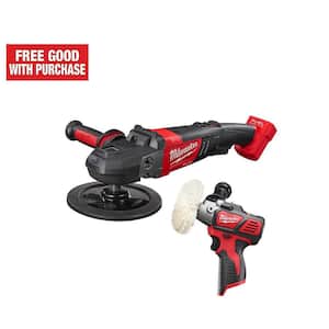 M18 FUEL 18V Lithium-Ion Brushless Cordless 7 in. Variable Speed Polisher with Variable Speed Polisher (2-Tool)