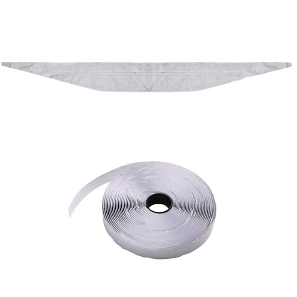 TURBRO 158 in. (400 cm) Universal Window Seal for Mobile and Portable AC Units for Tilting and Casement Windows