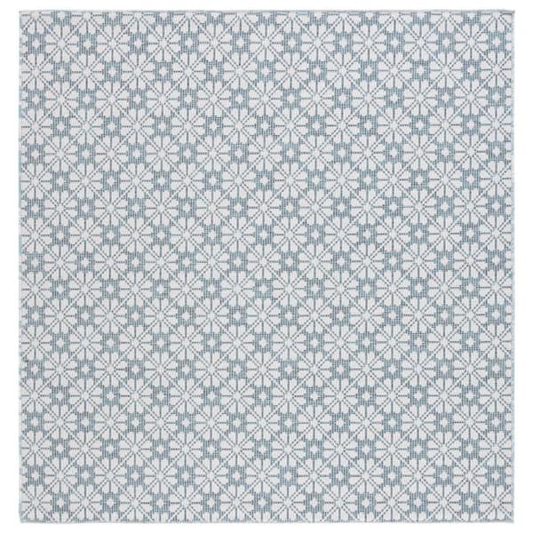 SAFAVIEH Martha Stewart 6 ft. x 6 ft. Terracotta Monochrome Floral