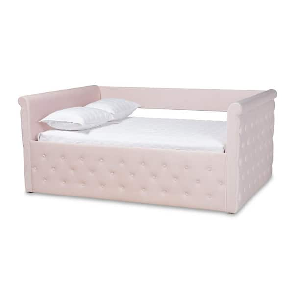 Baxton Studio Amaya Light Pink Full Daybed 155 9458 HD The Home