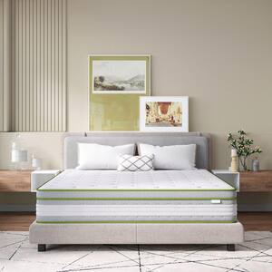 12 in. Medium Hybrid Memory Foam and Innerspring Mattress Tight Top Queen Size Mattress