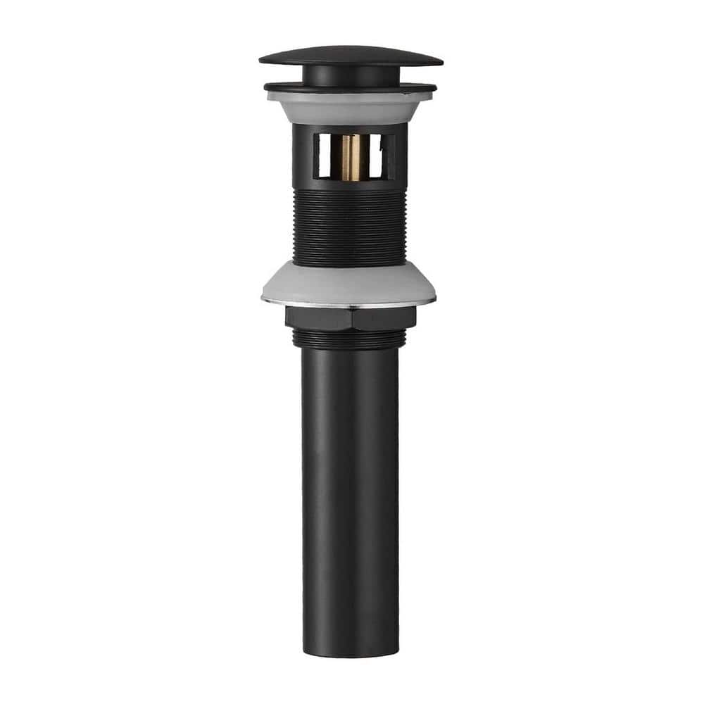 Bathroom Sink Pop-Up Drain with Overflow in Matte Black price history on PriceWatchPro